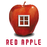 Red apple brand small size logo