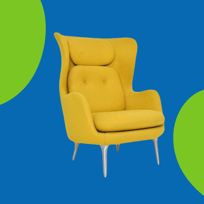 Ro Lounge  yellow Chair