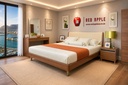 King/Queen Bed Excl. Mattress