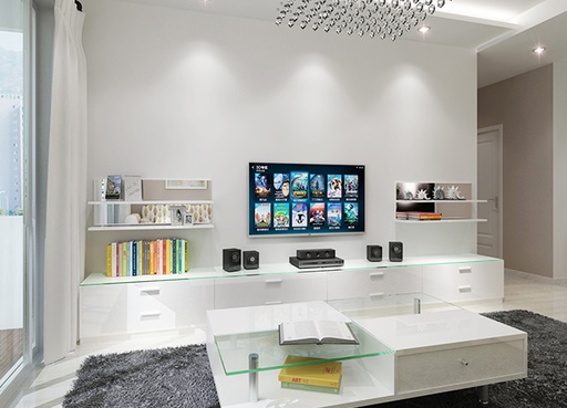 Modern minimalist living room