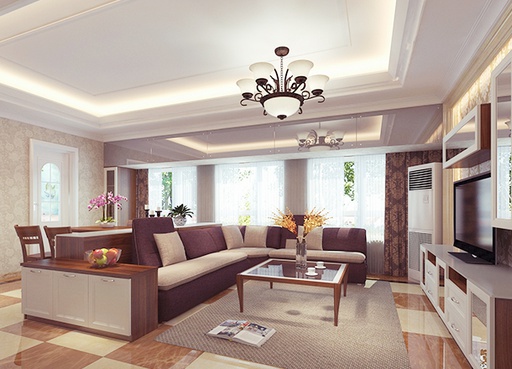 Modern minimalist living room